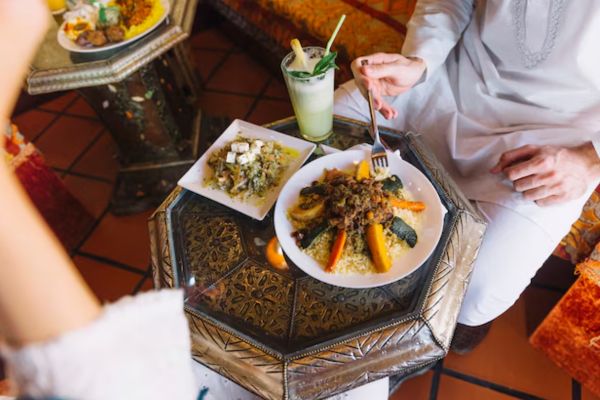 ottoman dishes and drinks in CDMX restaurant