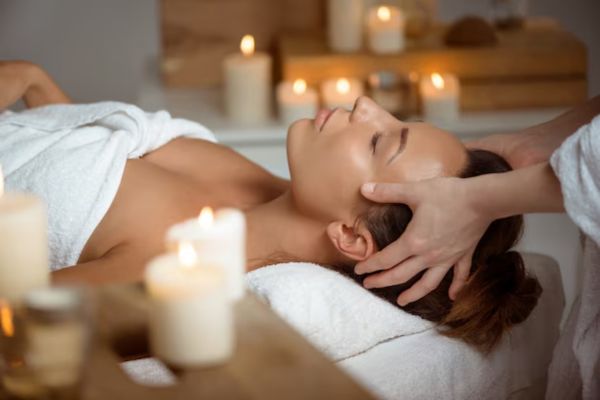 a woman relaxing at one of the best spas in Mexico City