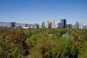 aerial view of Chapultepec Forest