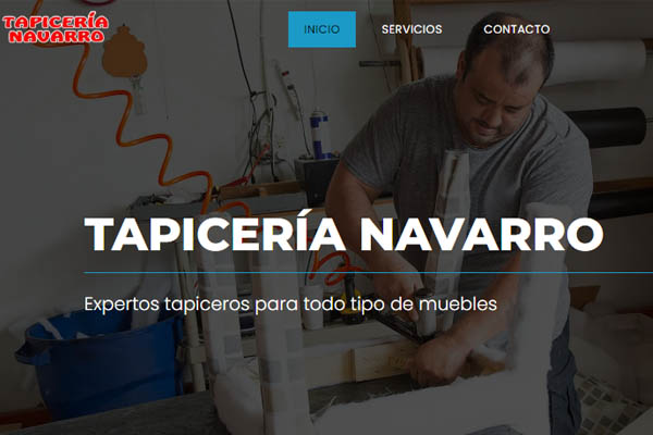 Tapicería Navarro page