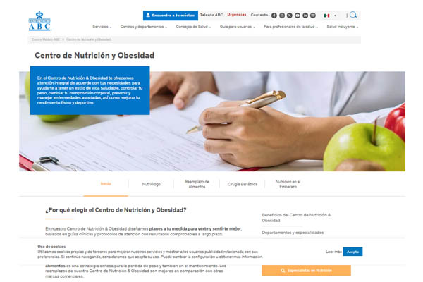 Center for Nutrition and Obesity page