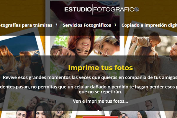 Estudio fotografico page